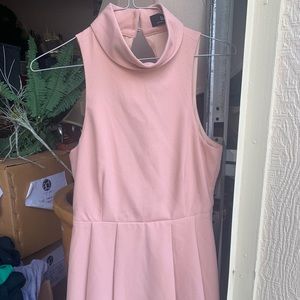 Lulus Pink Turtleneck/Open back Dress